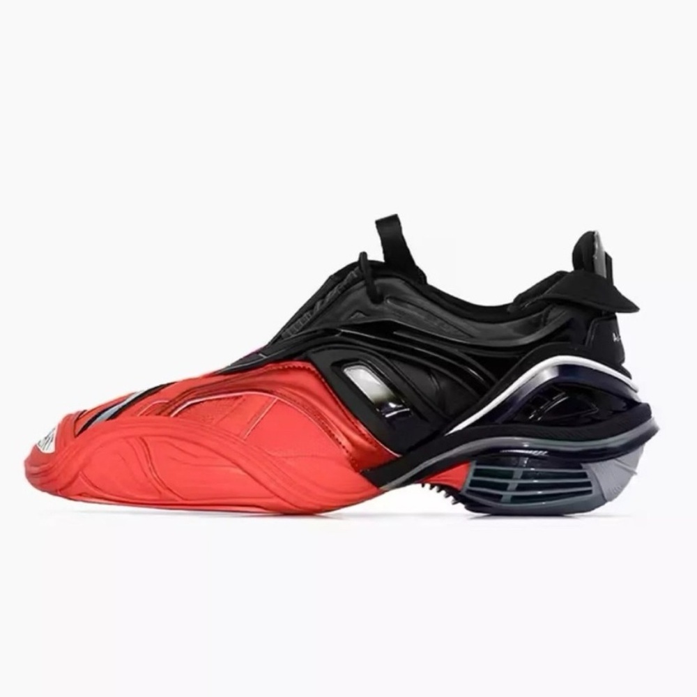 Balenciaga Women’s Tyrex Red and Gray Sneakers - Picture 11 of 14